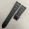 Compatible with Tudor Pelagos M20530N-0007 Tudor Strap Calf Leather Curved End Strap