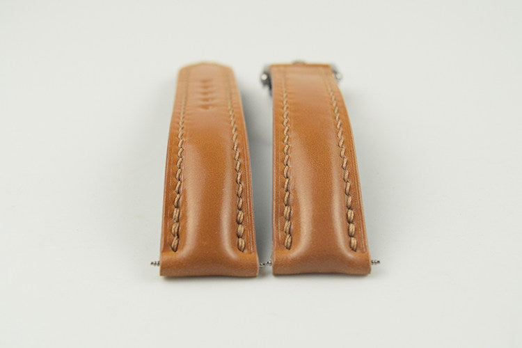 Horween Calfskin Leather Strap for Omega De Ville, Seamaster 300, and Speedmaster