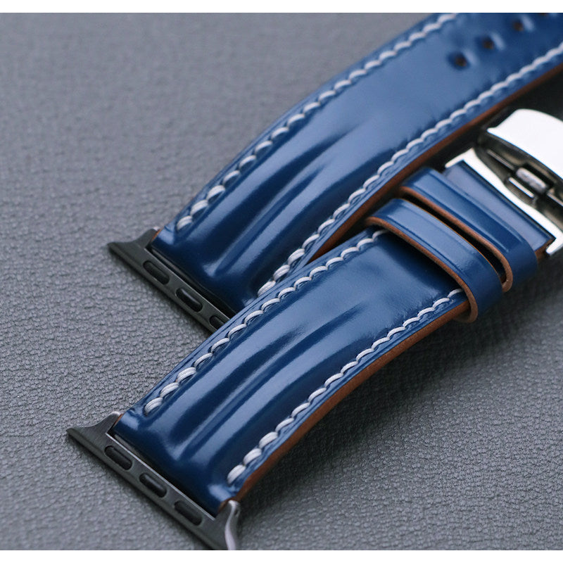 Handcrafted Horsehide Watch Strap - Universal for Apple Watch & Huawei Smart Watches, Multi-Color Options
