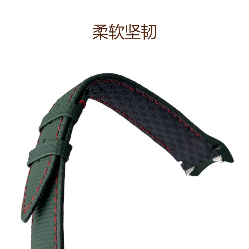 Compatible with Breguet 3810, TYPE XX Fluoroelastomer rubber watch strap