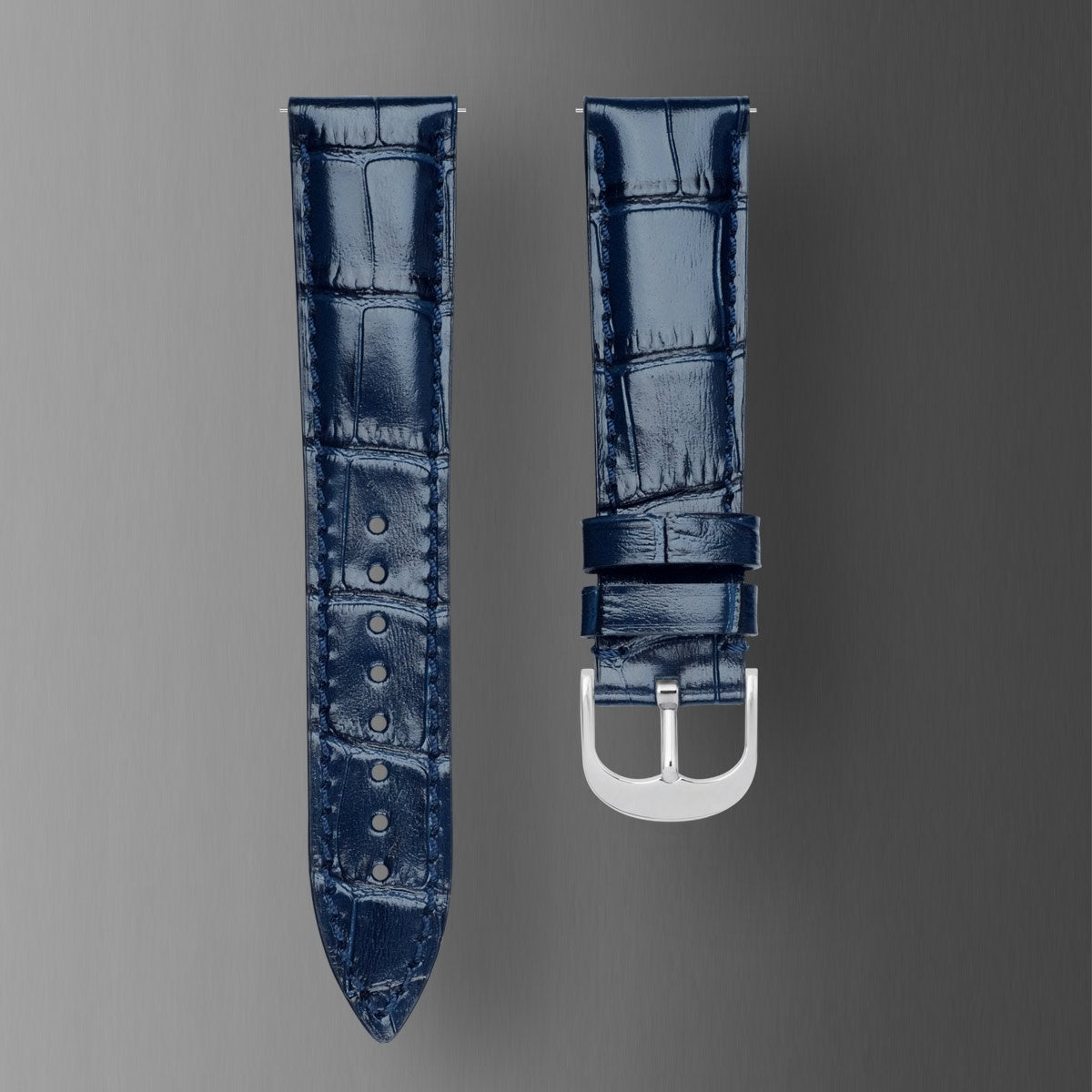 Fits Longines HydroConquest calfskin bamboo-grain watch strap