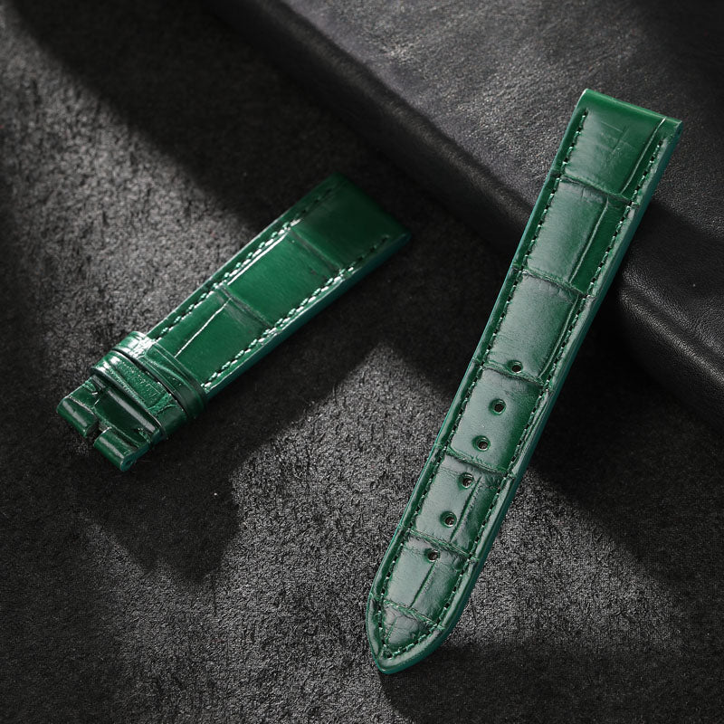 Custom Alligator Leather Watch Strap, Genuine Leather For Men & Women, Fits Omega, Jaeger-LeCoultre, Piaget, Vacheron Constantin, IWC, Cartier