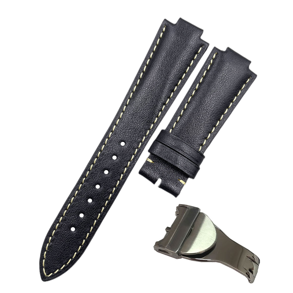 Fits Tudor 91210N North Flag Leather Watch Strap for Men