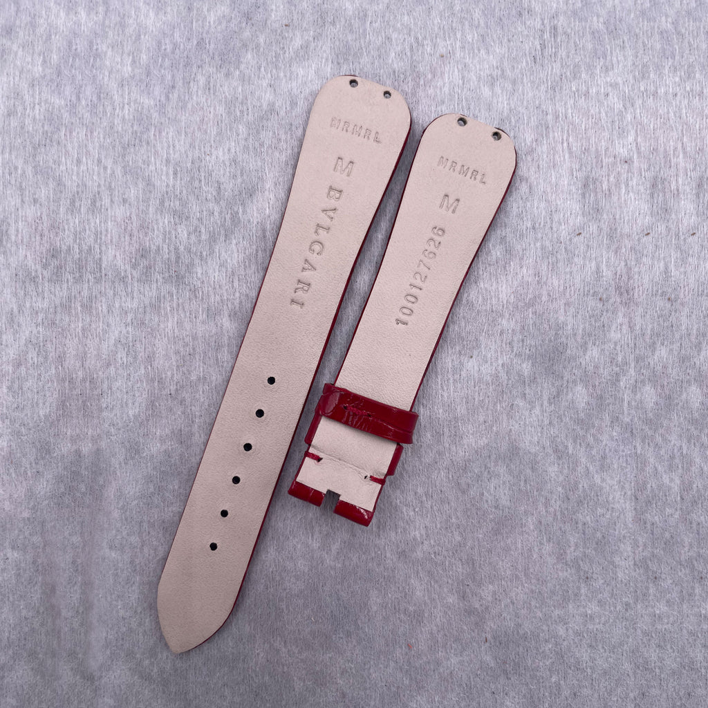 Compatible with BVLGARI DIVAS' DREAM 103119 & 102840, ALLIGATOR leather watch strap