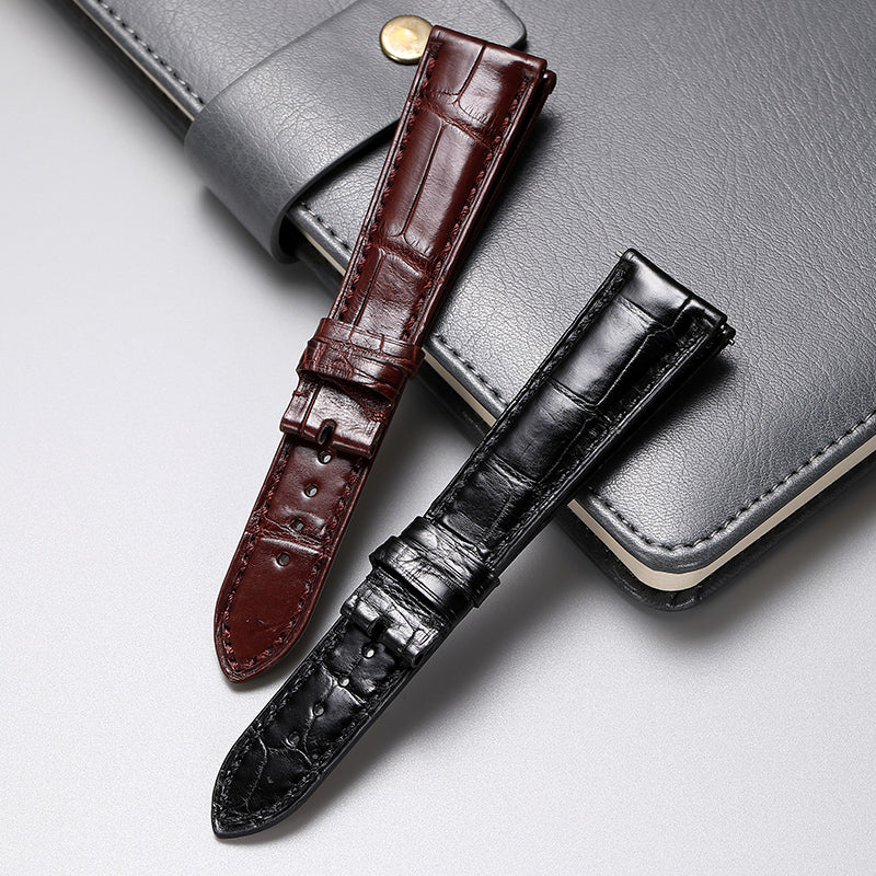 Genuine Alligator Watch Strap for Patek Philippe 5227G 5146R 6140G 5002P, Original Style Replacement Band
