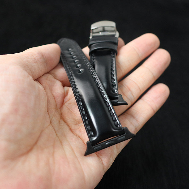 Handcrafted Horsehide Watch Strap - Universal for Apple Watch & Huawei Smart Watches, Multi-Color Options