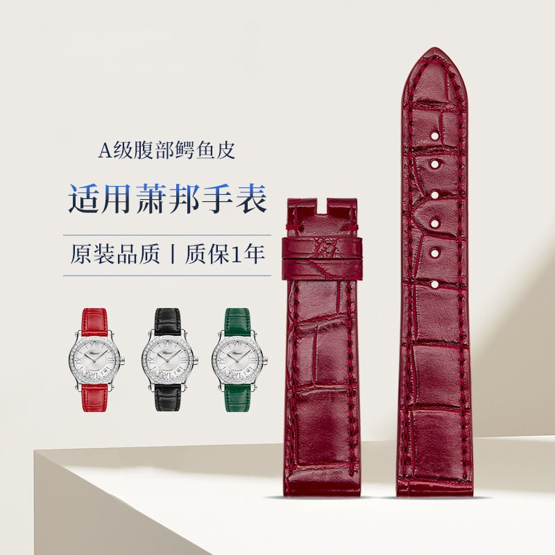 Alligator Leather Watch Strap for Chopard Happy Diamonds 278559-3003