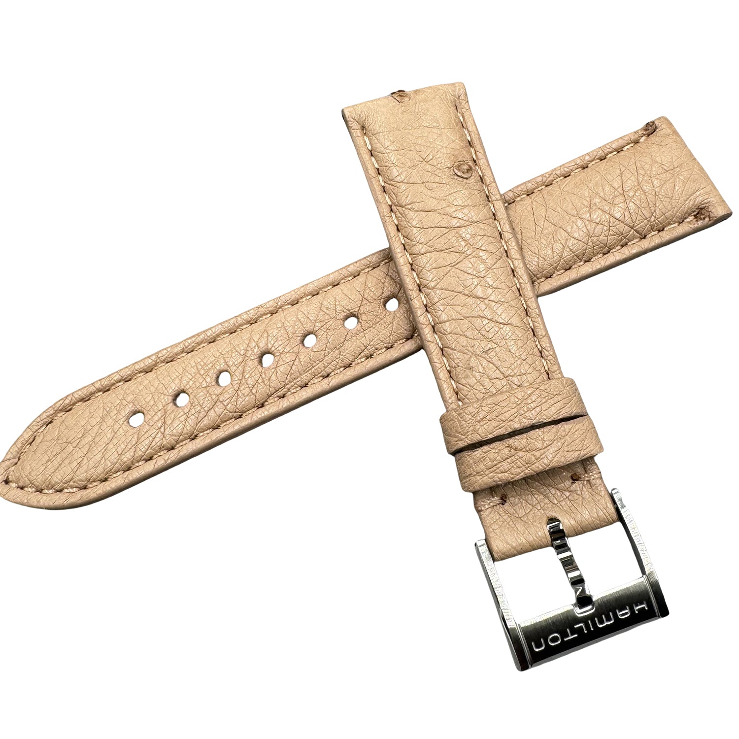 FOR HAMILTON OSTRICH H32215840/H70455553 GENUINE LEATHER WATCH STRAP