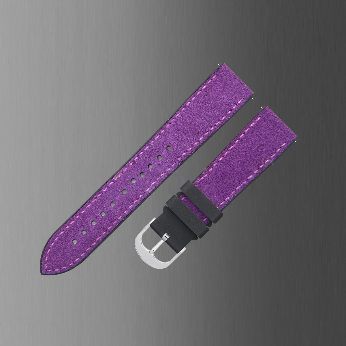 Fits Omega, Tudor, Rolex, IWC Watch Straps – Italian Suede with Rubber Insert Watch Strap