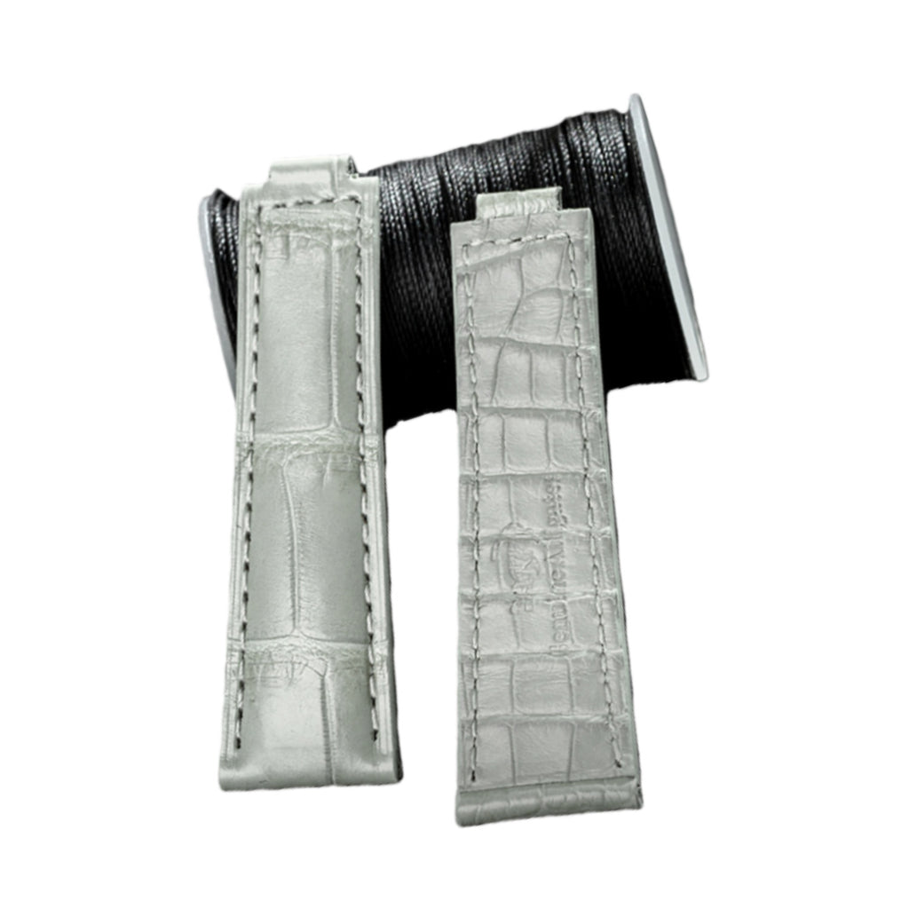 Alligator Leather Watch Strap for Rolex Submariner / Datejust / Oyster Perpetual, Handmade Custom