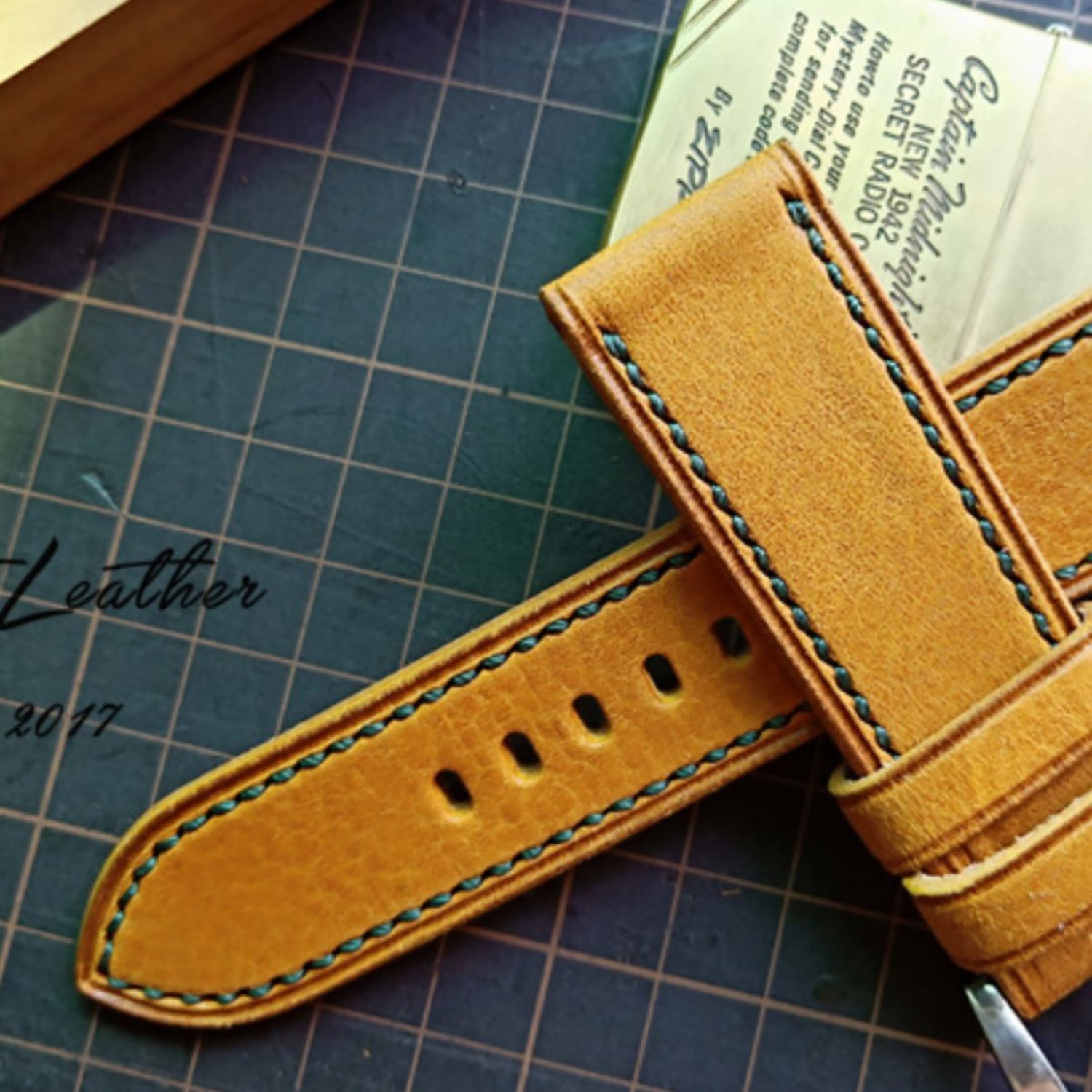 Handmade Cowhide Watch Strap Customization - Vintage Mulan Texture, Matte Finish, Italian Soft & Durable, Thickened, American Pin Buckle