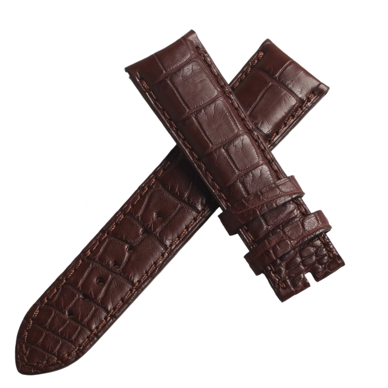 Genuine alligator watch strap, replacement for V.C Constantin Patrimony 86020, 22MM curved end