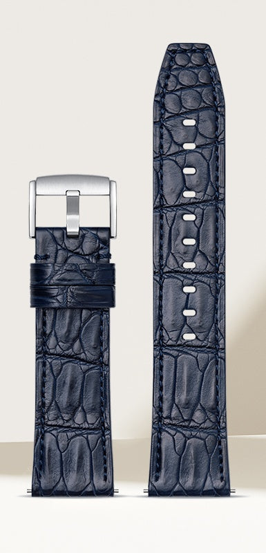 Genuine Alligator Leather Watch Strap for Huawei GT5/GT6/GT4/GT3, Ultimate Design, Watch Buds, 46mm, Fashion Genuine Leather Band
