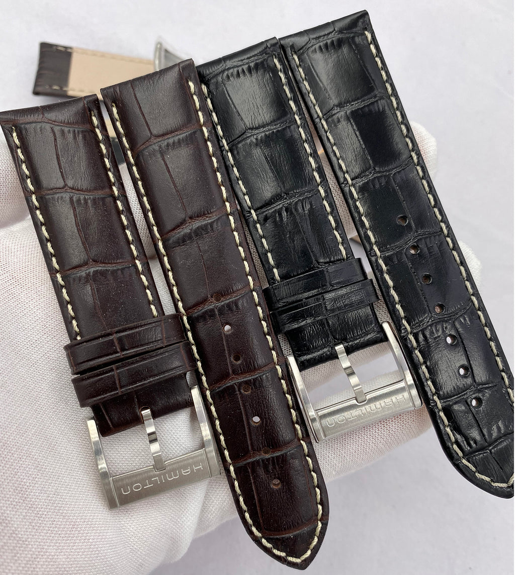 FOR HAMILTON H76709510 CALFSKIN LEATHER WATCH STRAP
