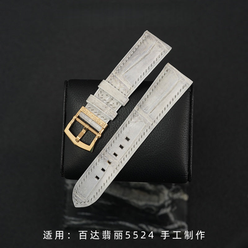 Fits Patek Philippe 5524 watch strap ALLIGATOR strap