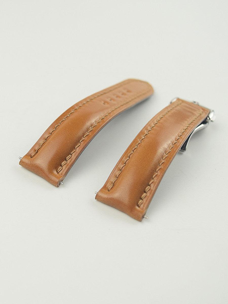 Horween Calfskin Leather Strap for Omega De Ville, Seamaster 300, and Speedmaster