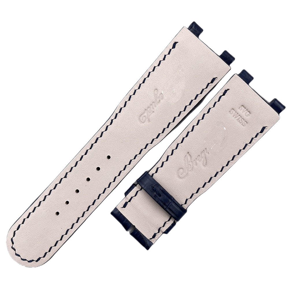 Compatible with Breguet Marine 5557, 5517 & 5887, original Breguet notched watch strap for men