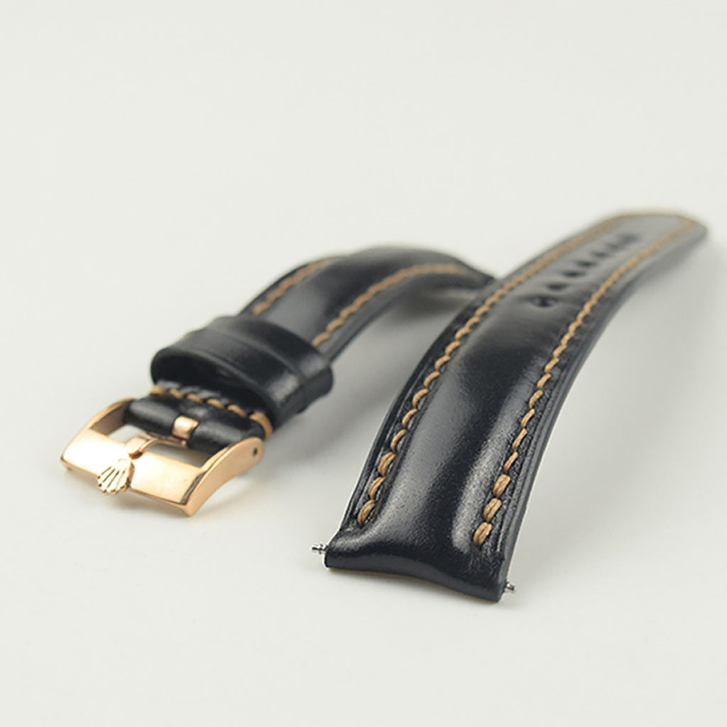 Genuine Leather Handmade Watch Strap - Sweat-Resistant, Universal for All Brands Including Longines, IWC & Jaeger-LeCoultre