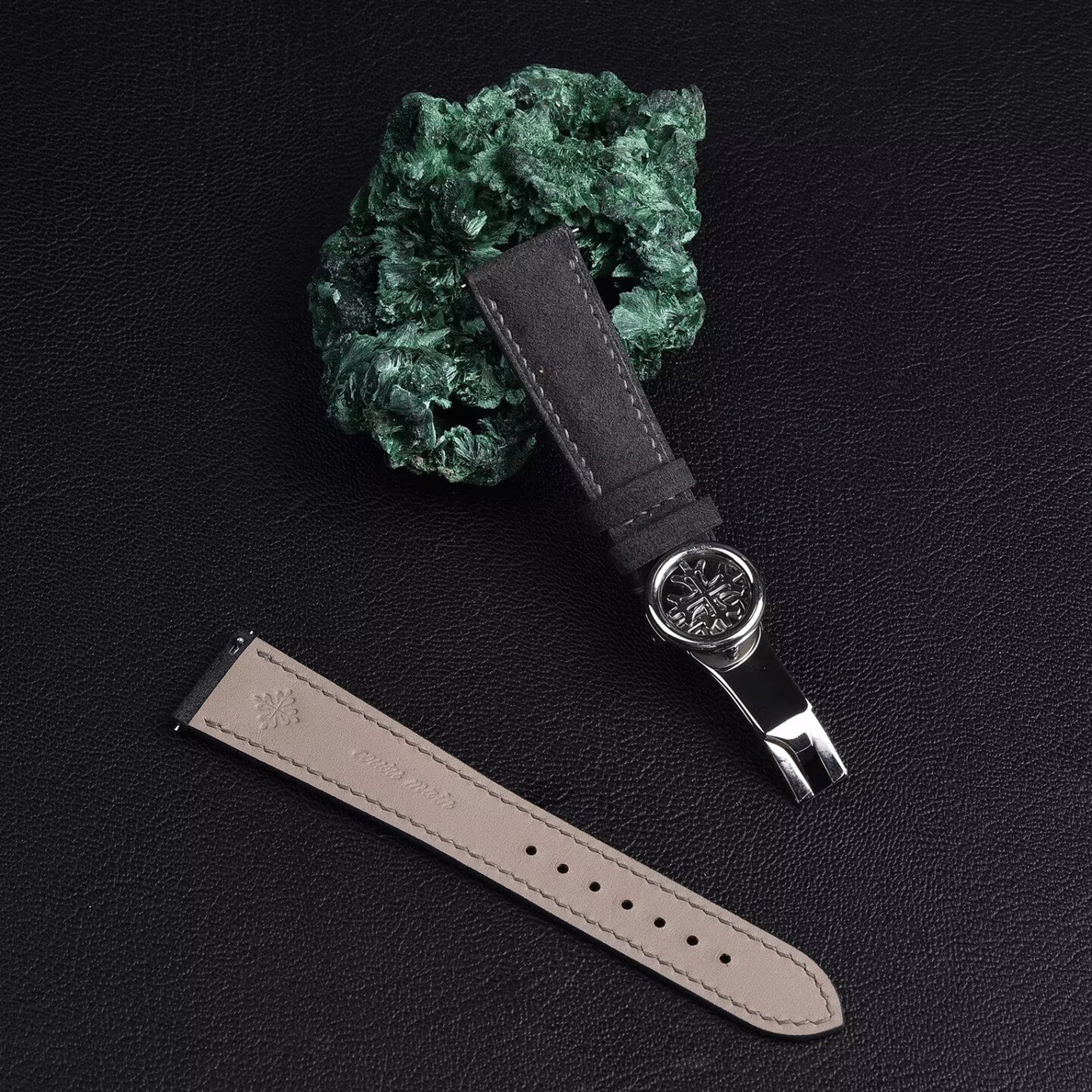 Compatible with Patek Philippe Complications Chronograph 5146 5271 5296 Suede Strap