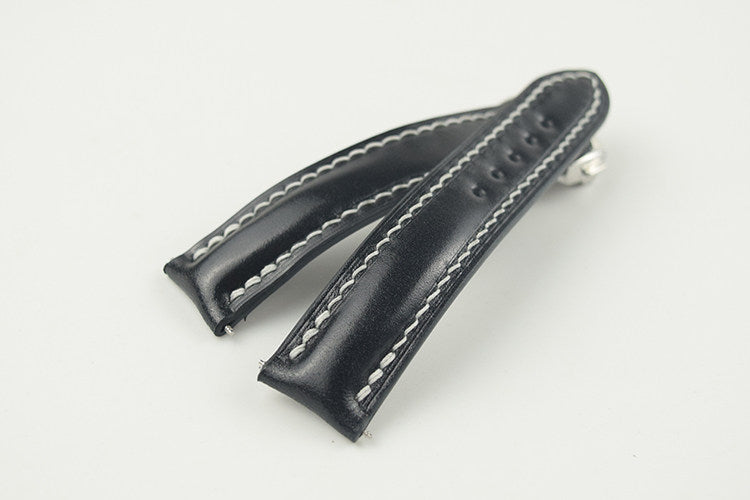 Horween Calfskin Leather Strap for Omega De Ville, Seamaster 300, and Speedmaster