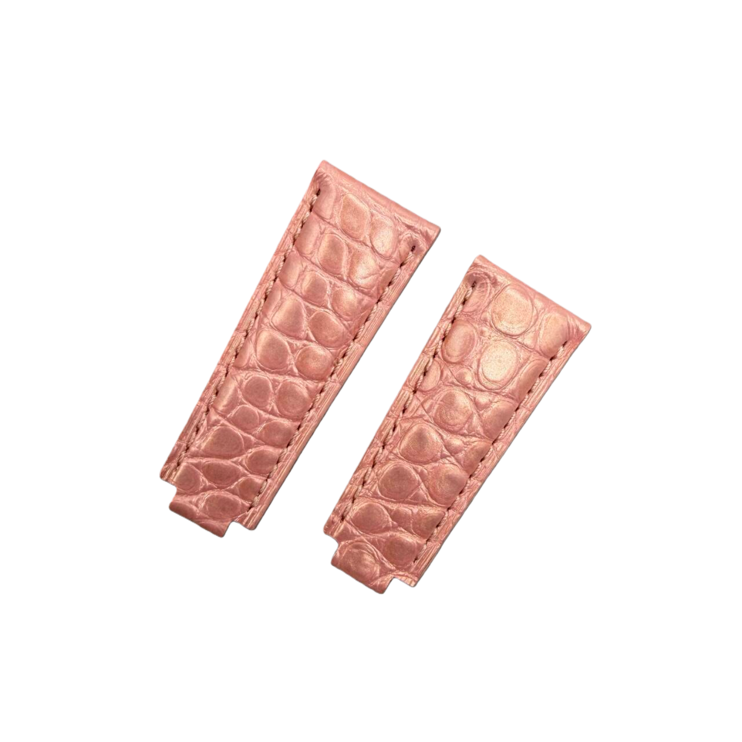 Compatible with Rolex Submariner Pearl Powder Crocodile Leather Watch Strap