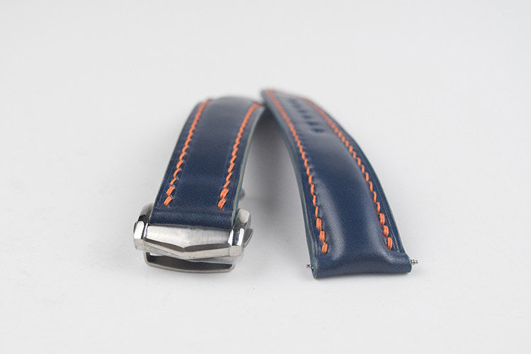 Horween Calfskin Leather Strap for Omega De Ville, Seamaster 300, and Speedmaster