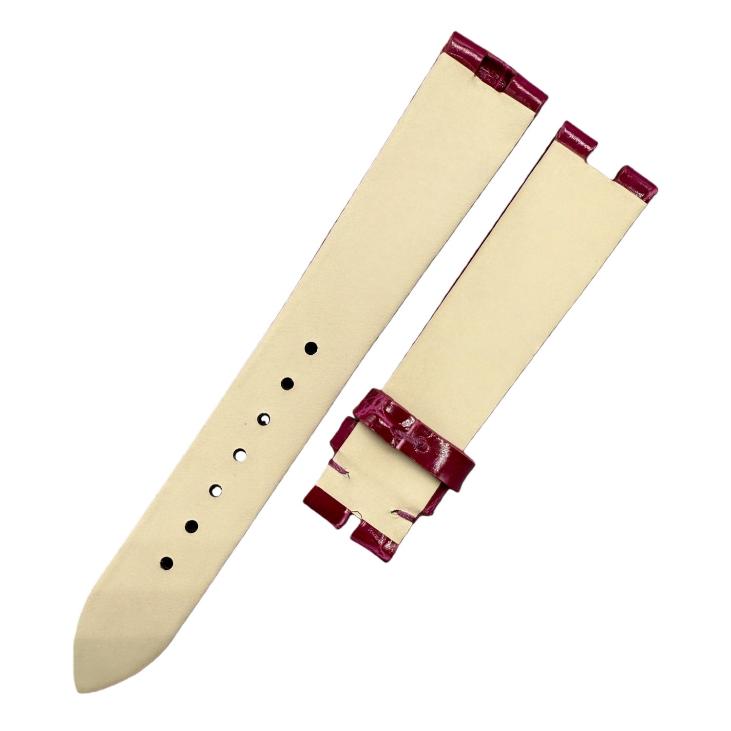 Alligator Leather Watch Strap for Breguet Reine de Naples 8918BB/5P/964/D00D3L Series - Deep Purple Strap
