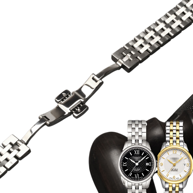 Stainless steel watch band for women, compatible with Tissot T41 Le Locle & T006207A, fits L134 L234