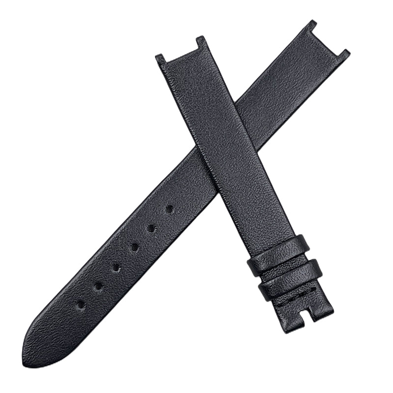 Fits Van Cleef & Arpels Alhambra VCARO8WV00 Leather Watch Strap, Notched Strap for Women