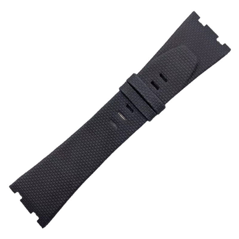 Fluororubber quick-release black watch strap compatible with Audemars Piguet Royal Oak Offshore 15720 & 26420