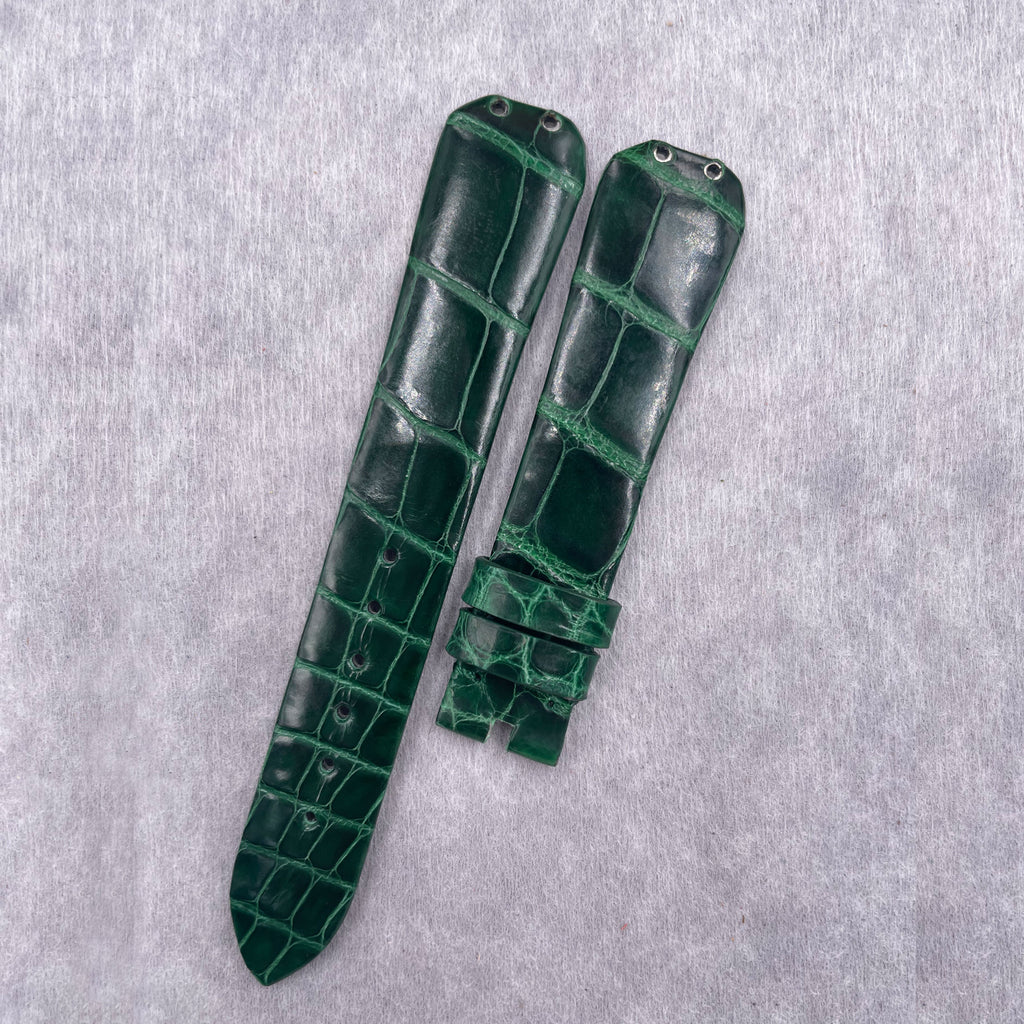 Compatible with BVLGARI DIVAS' DREAM 103119 & 102840, ALLIGATOR leather watch strap