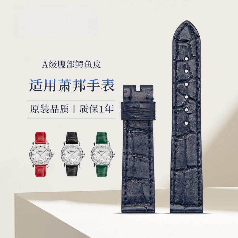 Alligator Leather Watch Strap for Chopard Happy Diamonds 278559-3003