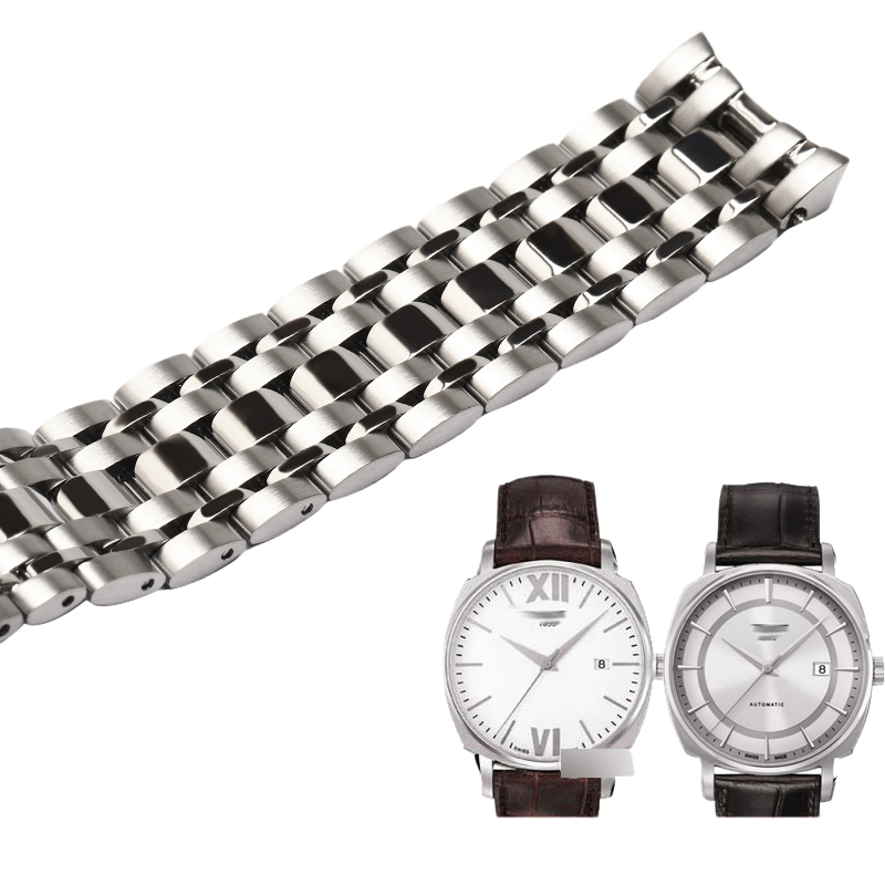 Stainless steel watch band for Tissot 1853 T059 Gentleman, fits T059507A / T059528A