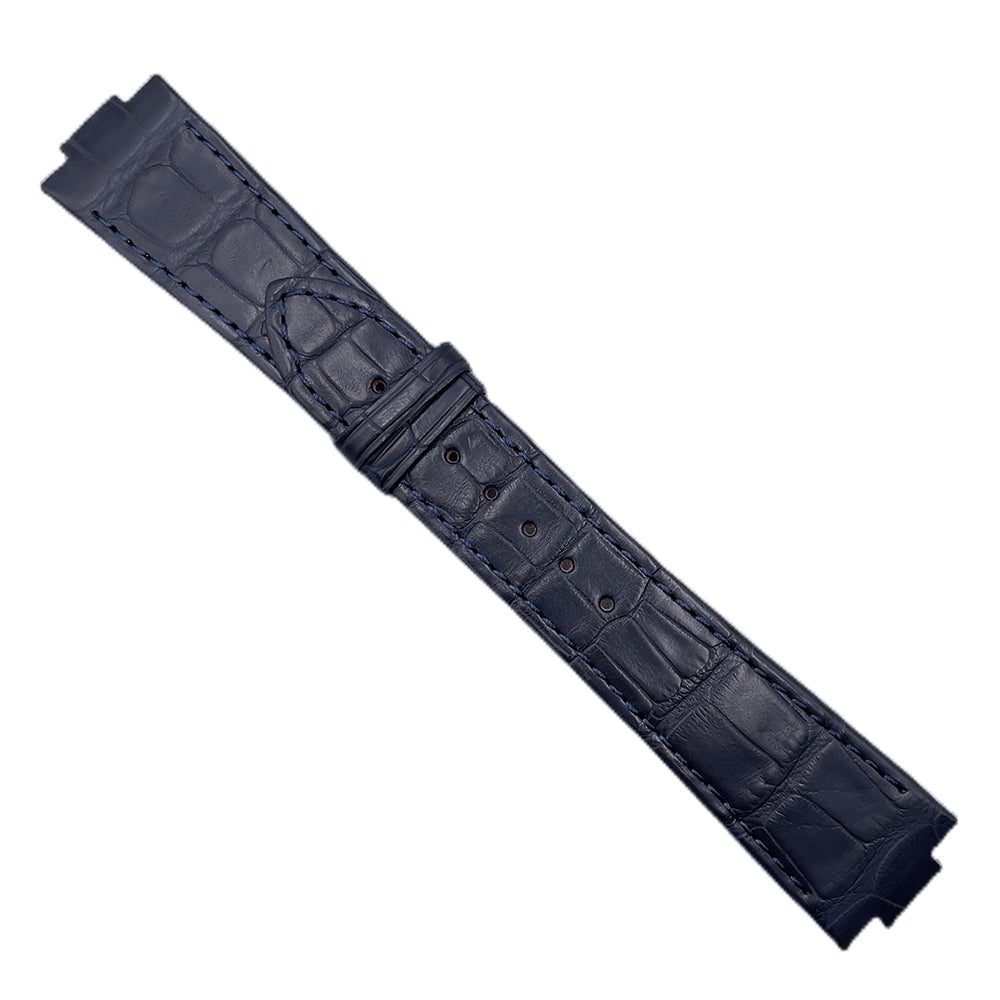 Fits Ulysse Nardin Marine 263 Alligator Leather Strap, Raised End, Men's