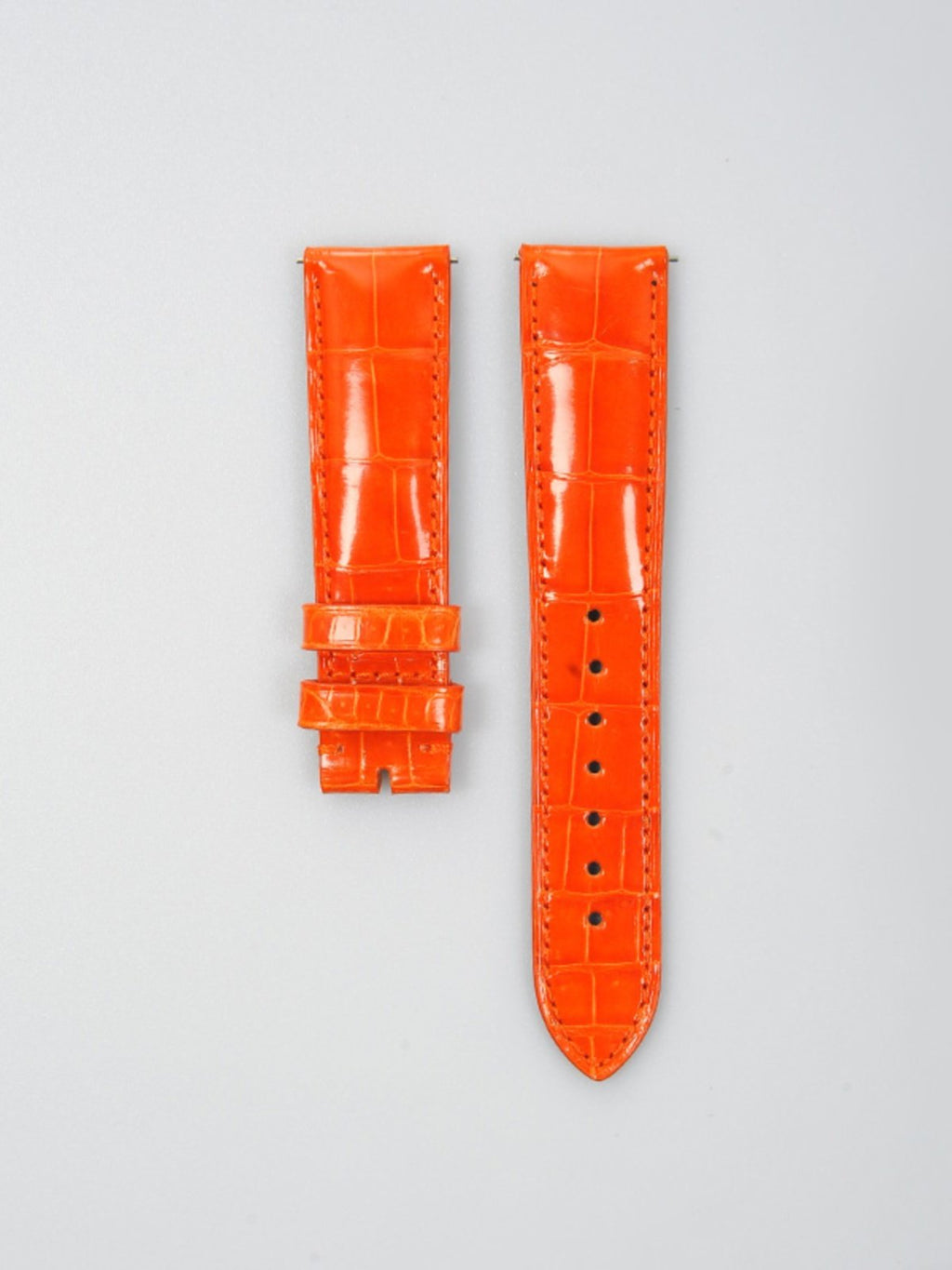 Double-Sided New Nile Crocodile Leather Watch Strap for Men, Compatible with Jaeger-LeCoultre, Omega and Mido Mechanical Watches