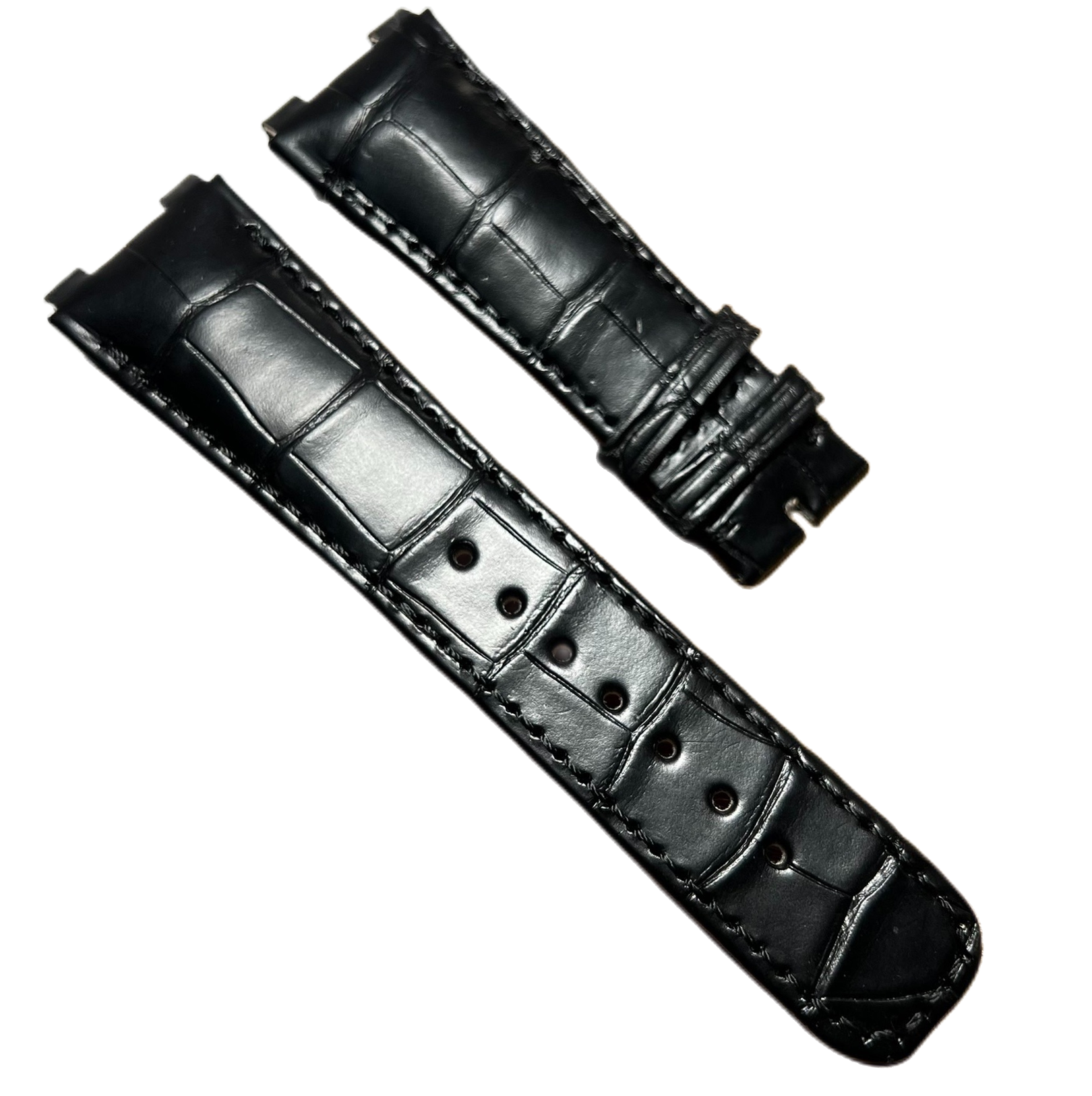 Compatible with Breguet Marine 5557, 5517 & 5887, original Breguet notched watch strap for men