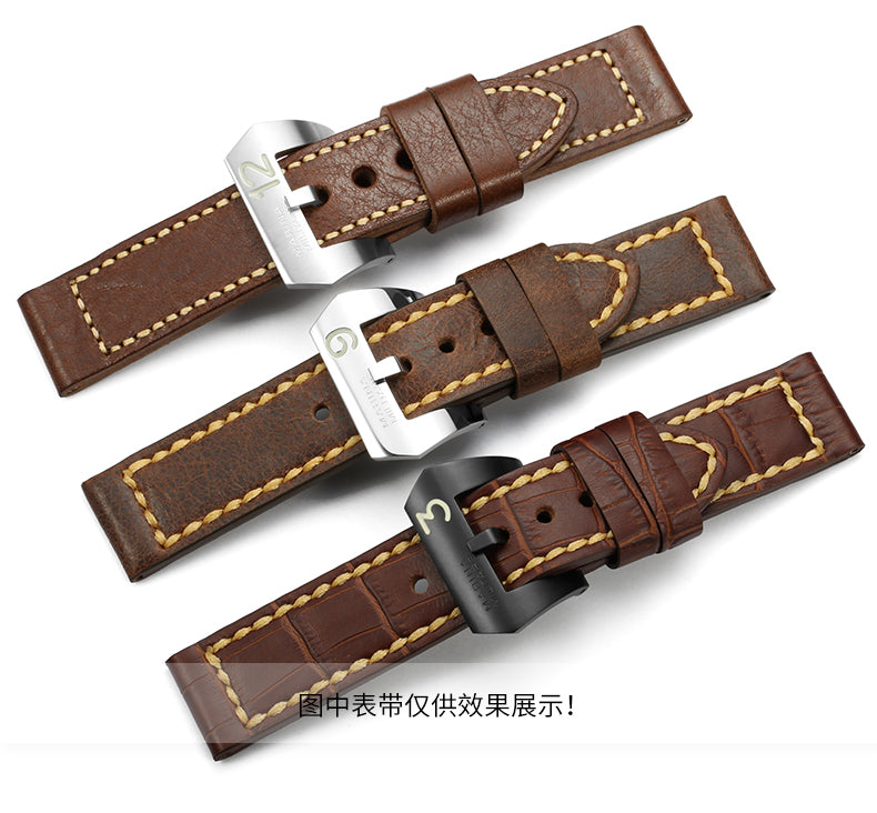 316L Stainless Steel Luminous Pin Buckle for Panerai, Watch Clasp Accessories 24mm