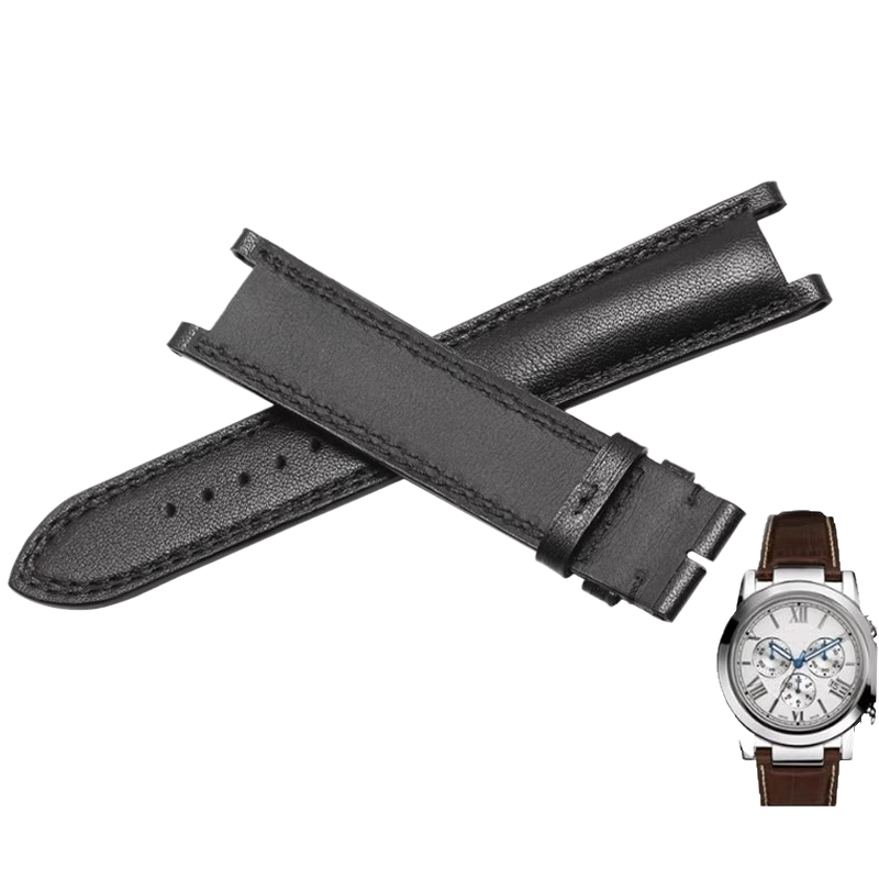 Genuine leather watch strap, replacement for GC/Guess, 22mm / 20mm, notched interface, for men