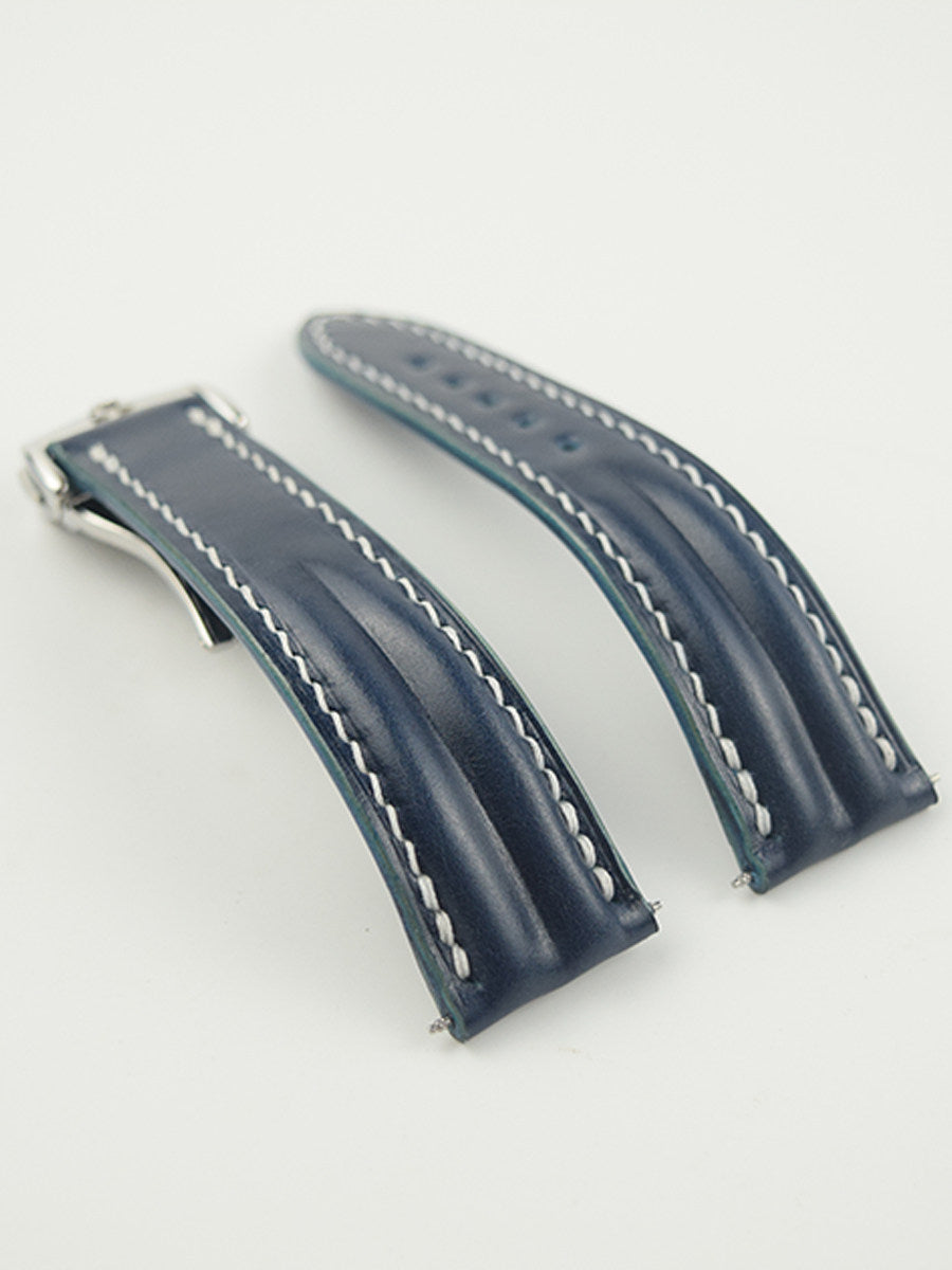 Horween Calfskin Leather Strap for Omega De Ville, Seamaster 300, and Speedmaster