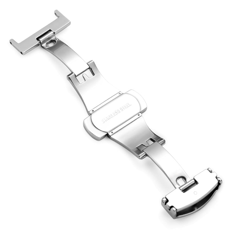 Stainless Steel Butterfly Deployment Clasp, Watch Buckle Accessories 12 14 16 18 20mm