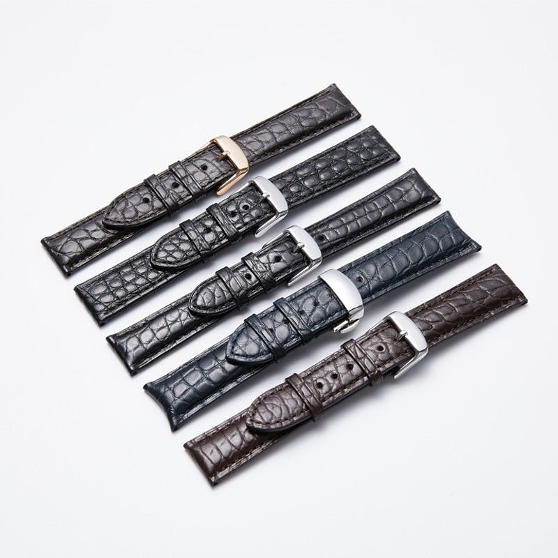 Custom Alligator Leather Watch Straps, Fit for Longines, Omega, Montblanc, IWC & Jaeger-LeCoultre – Handmade to Order