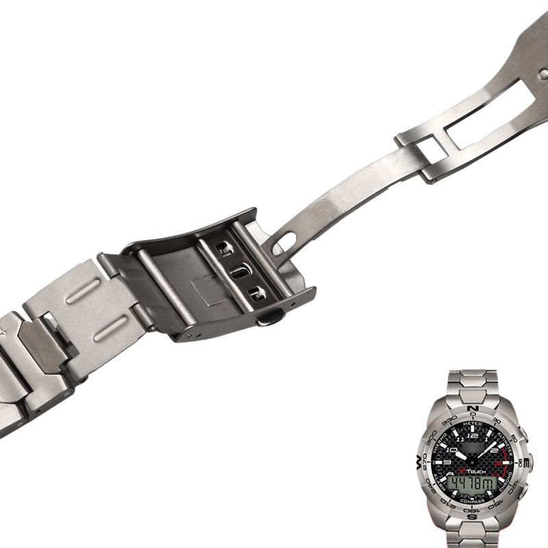 Replacement titanium alloy watch bracelet, compatible with Tissot T-Touch T091 T047 T013 T091420A T110