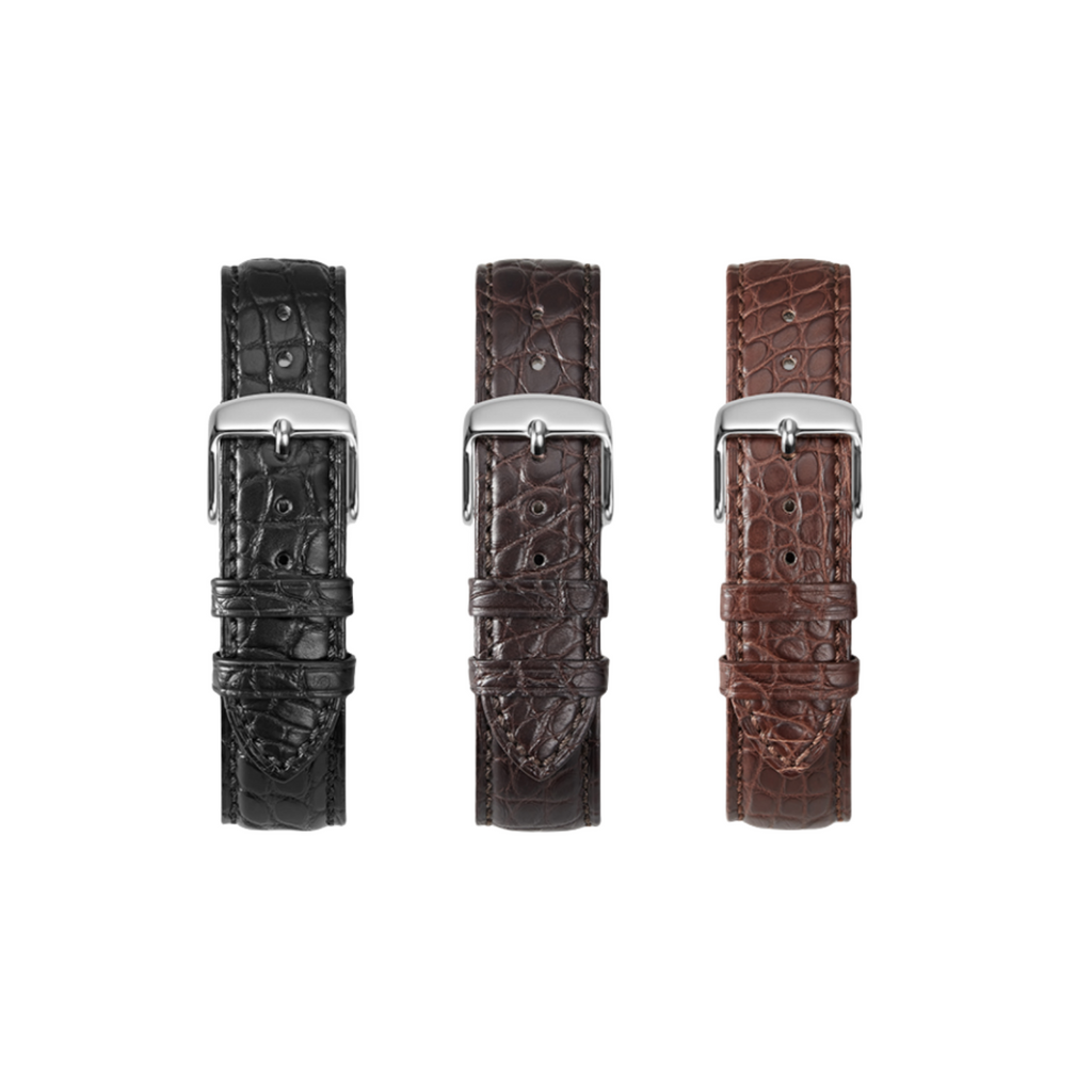 Genuine Alligator Leather Watch Strap for IWC, Longines, Omega, Montblanc, Jaeger-LeCoultre, Tissot