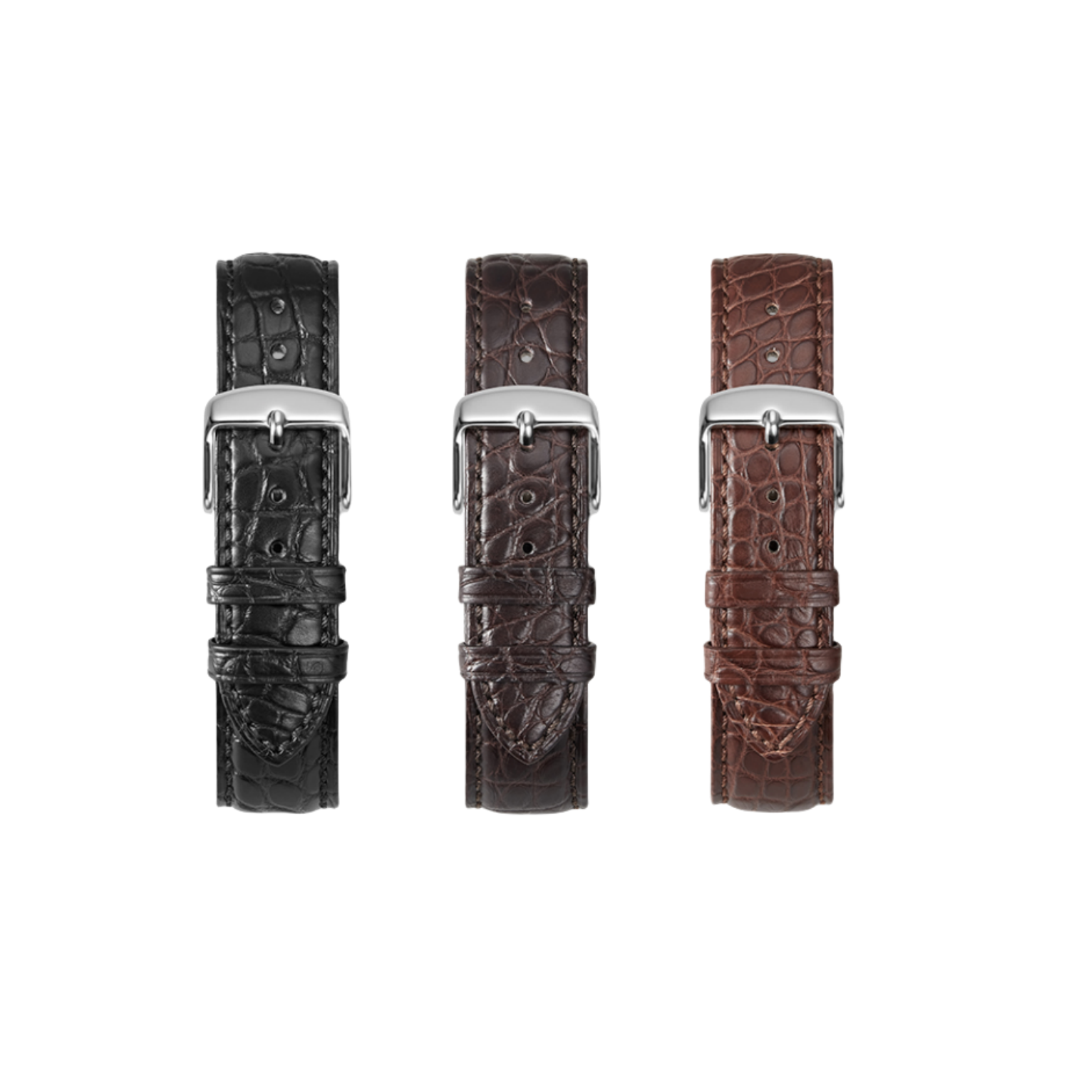 Genuine Alligator Leather Watch Strap for IWC, Longines, Omega, Montblanc, Jaeger-LeCoultre, Tissot
