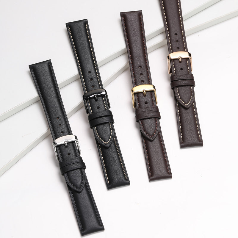 Genuine leather watch strap for men and women, cowhide, fits Longines, Sea-Gull, FIYTA, CK, Hamilton