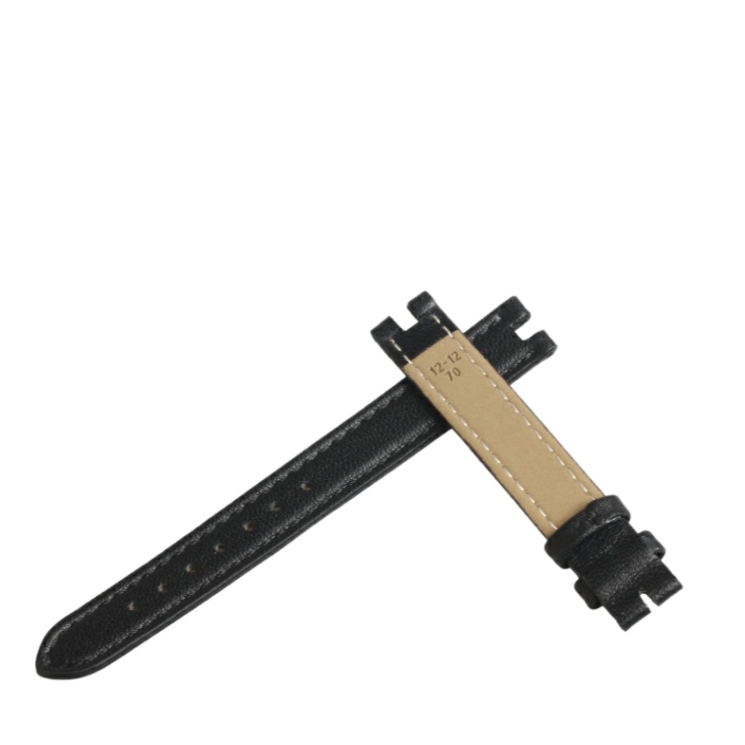 Genuine cowhide leather watch strap for Tissot T084 Pastel T084.210, women's concave notch