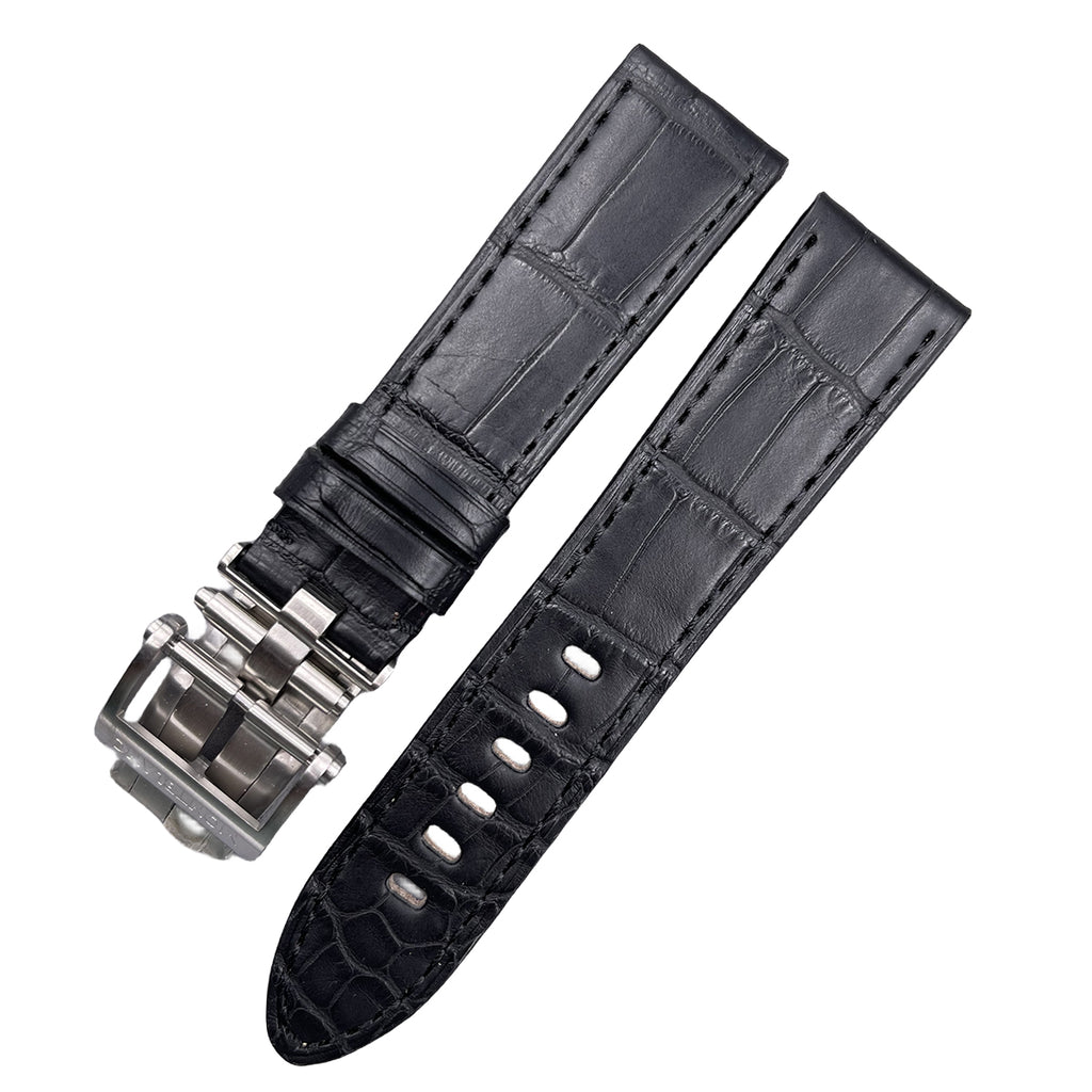 Fits Montblanc Timewalker, Star, Heritage 22mm Alligator & Leather Watch Strap