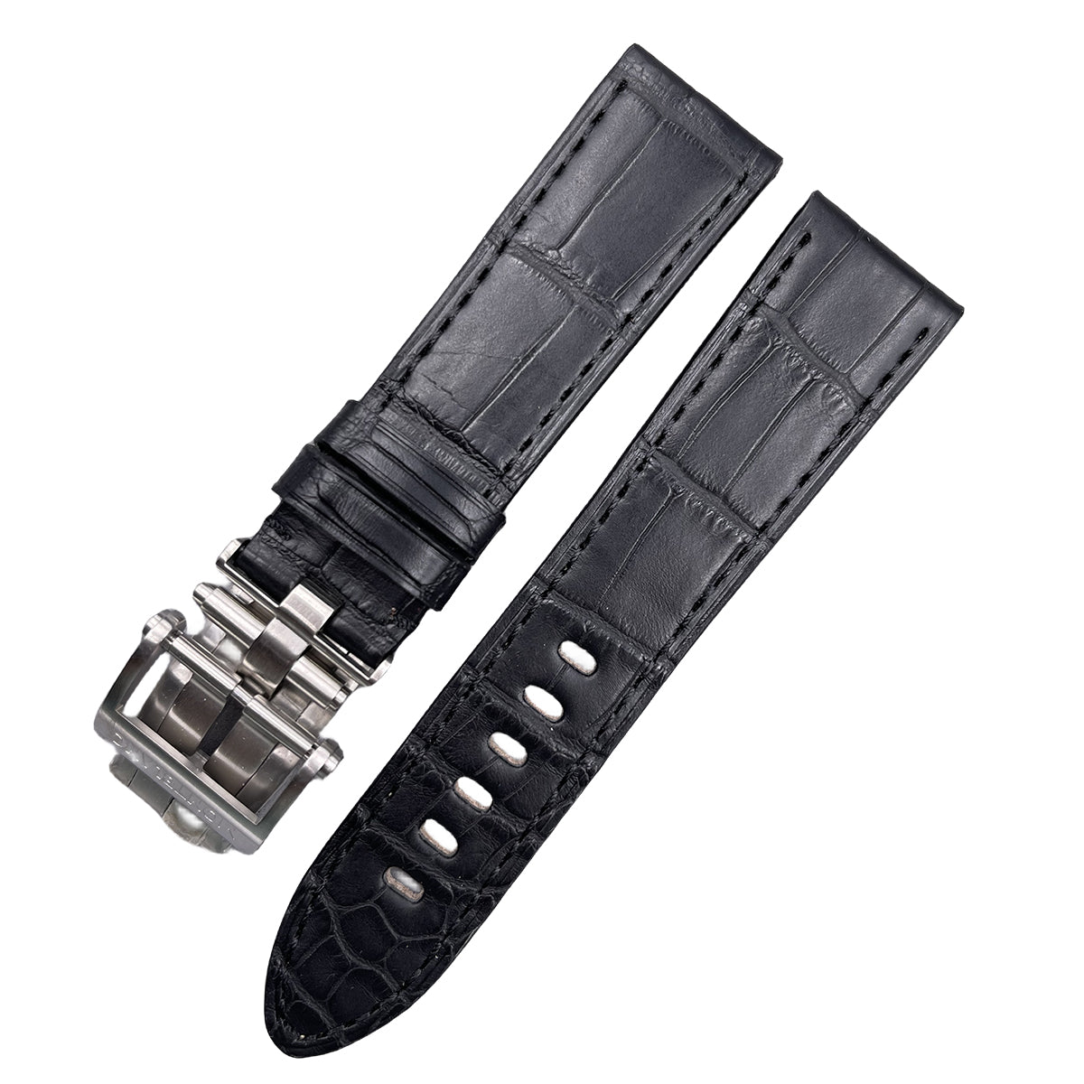 Fits Montblanc Timewalker, Star, Heritage 22mm Alligator & Leather Watch Strap