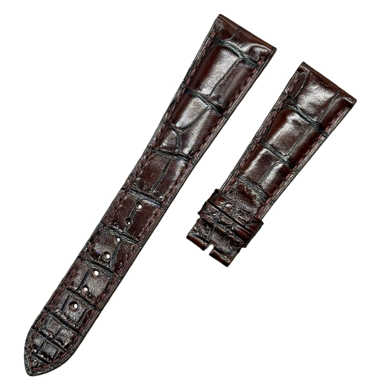 Alligator Leather Watch Strap for Patek Philippe 5146 & 5159 Series - Handmade Custom American Alligator Leather Strap