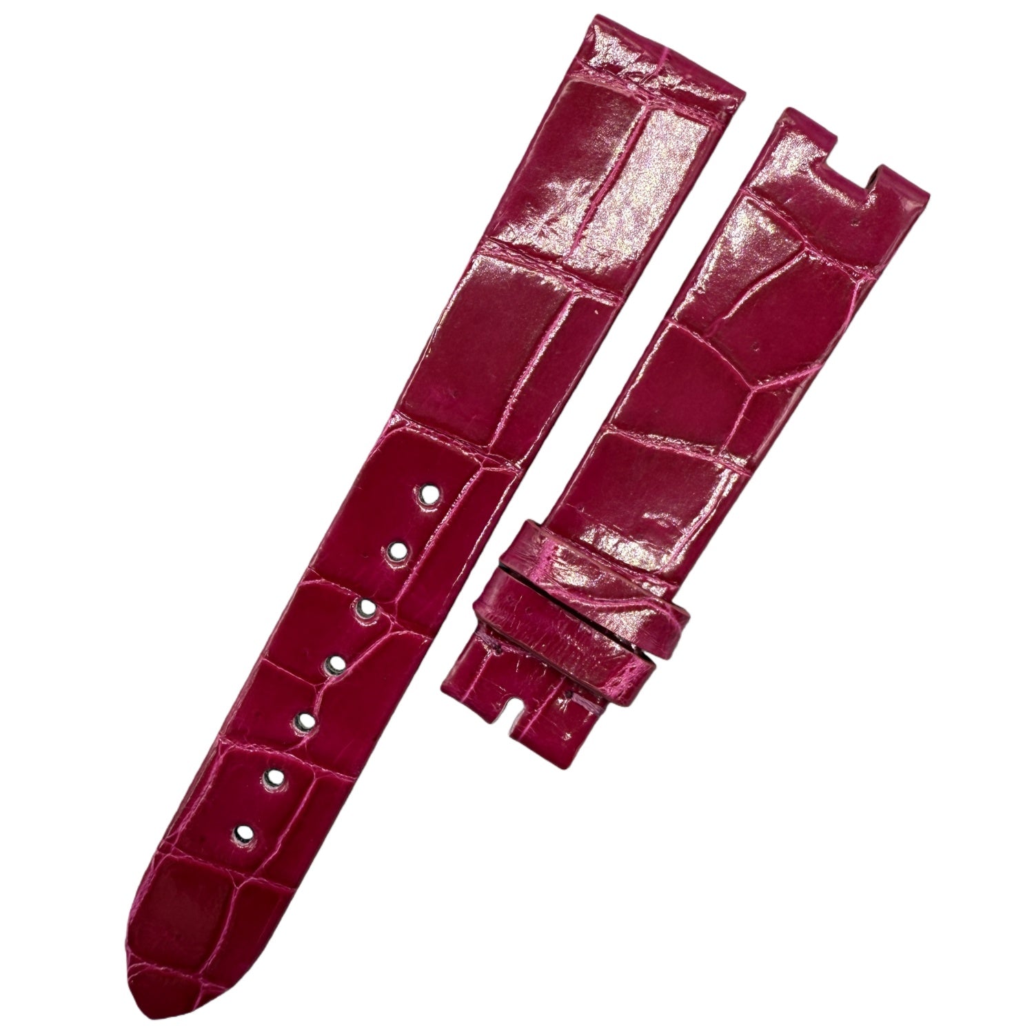 Alligator Leather Watch Strap for Breguet Reine de Naples 8918BB/5P/964/D00D3L Series - Deep Purple Strap